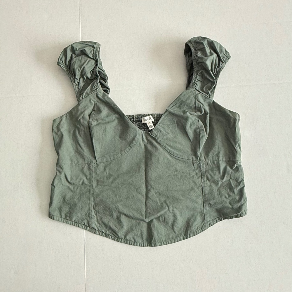 aerie Smocked Corset Top